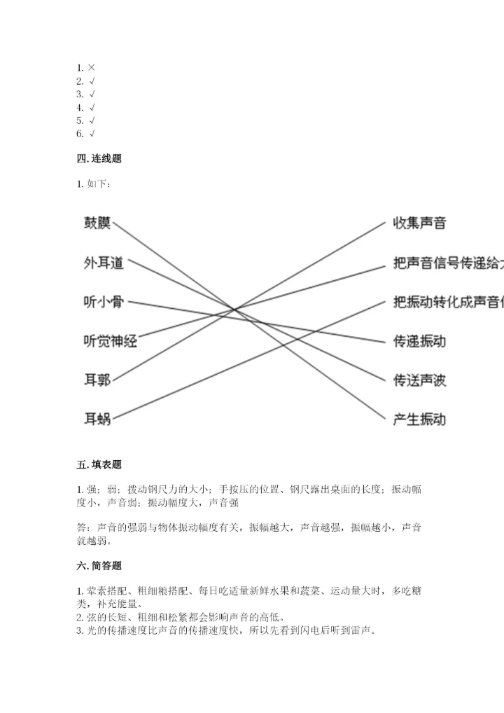 教科版四年级上册科学期末测试卷【满分必刷】.docx