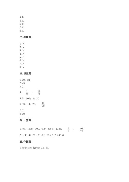 六年级下册数学期末测试卷附参考答案【培优】.docx