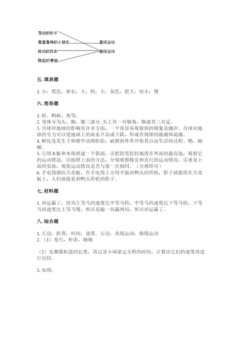教科版三年级下册科学期末测试卷精品【黄金题型】.docx