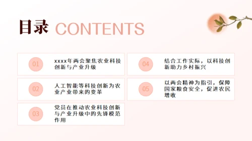 农业农村系统学习贯彻两会精神党课课件