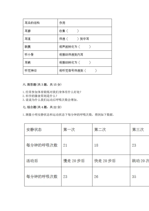 教科版科学四年级上册期末测试卷精品【综合题】.docx