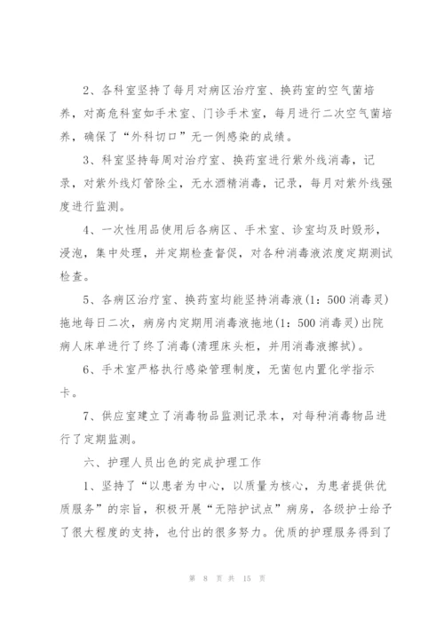 护士月度工作总结范文示例.docx