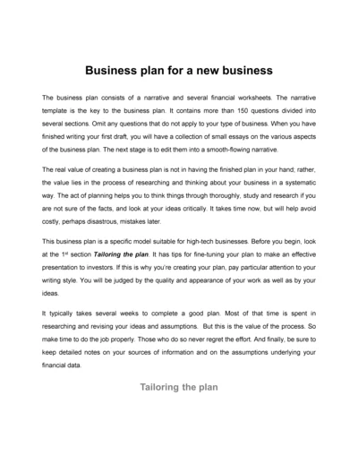 Businessplantemplate全英商业综合计划书模板.docx