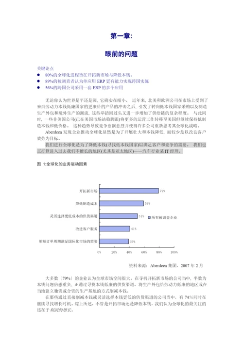 erp是一种进入新市场的低成本途径.docx