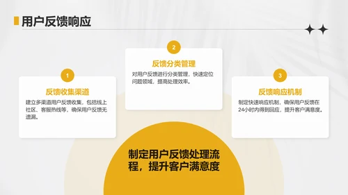 黄色简约风运营指标趋势分析PPT模板