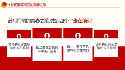 弘扬五四精神谱写青春之歌共青团PPT模板