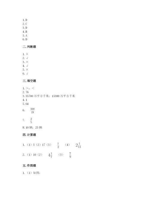 人教版六年级上册数学期中测试卷带下载答案.docx