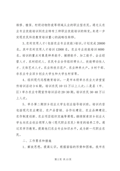 农民科技培训会议讲话.docx