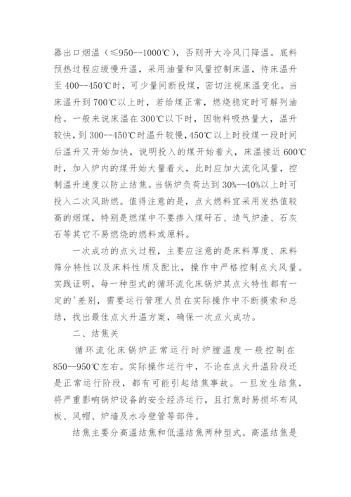 循环流化床锅炉的启动和运行论文.docx