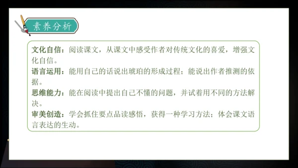 【核心素养】部编版语文四年级下册-5.琥珀 第2课时（课件）