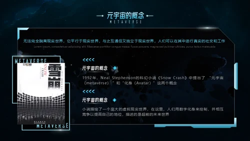 元宇宙科技未来已来通用PPT模板