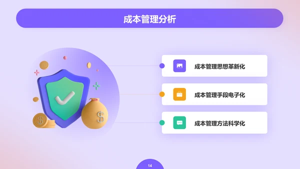 紫色创意金融管理会计毕业答辩PPT