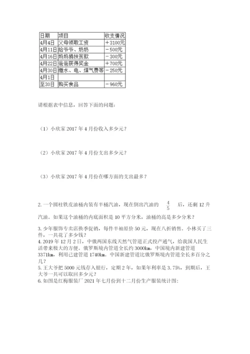 实用小学数学青岛版六年级下册期末测试卷【名校卷】.docx