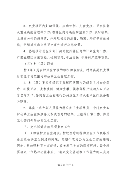 农村卫生服务部署会上讲话.docx