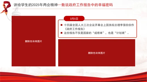 红领巾学两会数说2025政府工作报告中的幸福密码ppt