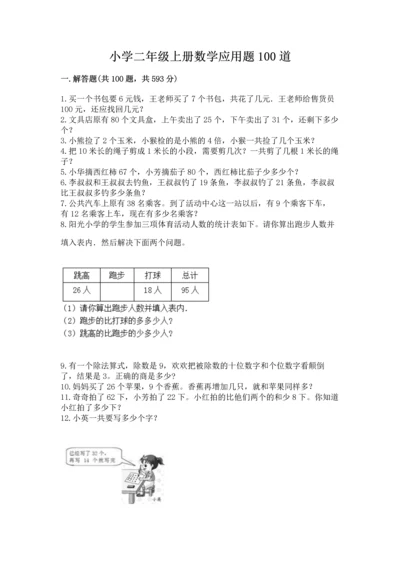 小学二年级上册数学应用题100道精品【名校卷】.docx