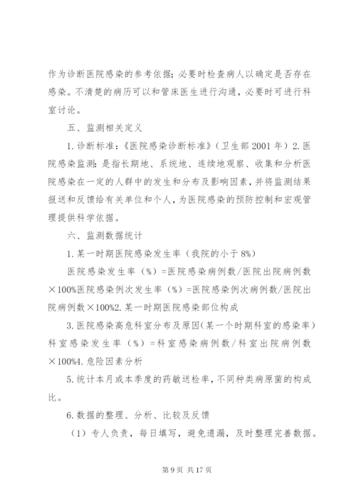 医院感染环境卫生学监测方案.docx