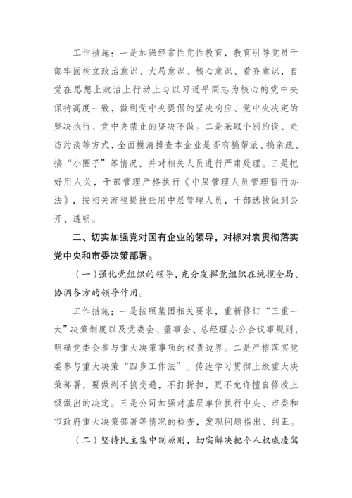 XX公司巡视整改落实工作措施.docx