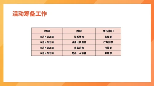 黄色插画风公司运动会团建企划PPT模板