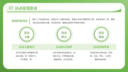 绿色简约风护士节宣传与科普PPT模板