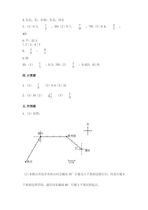 2022年人教版六年级上册数学期末测试卷【精选题】.docx