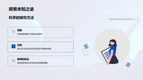 科学探索之旅PPT模板