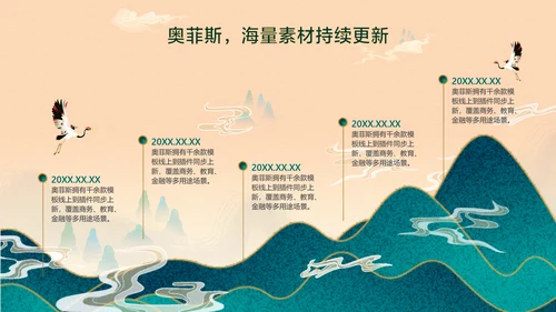 橙色中国风企业工作汇报