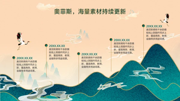 橙色中国风企业工作汇报