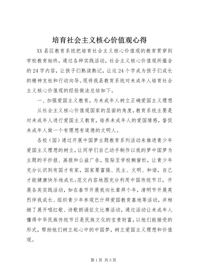 培育社会主义核心价值观心得 (3).docx