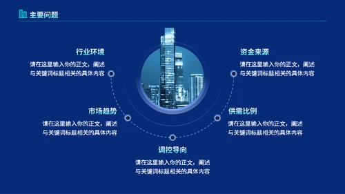 房地产行业楼盘项目工作汇报蓝色通用PPT模板