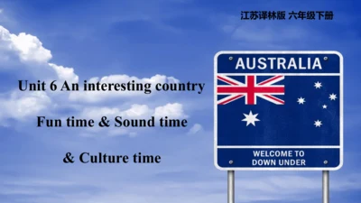 Unit 6 An interesting country  Fun time &Sound tim