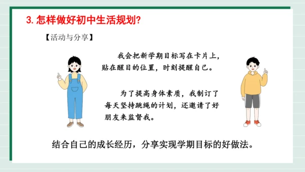 【2024新教材】1.2规划初中生活课件(共31张PPT)