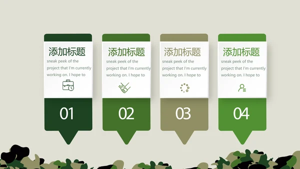 八一建军节武警年年终总结动态PPT