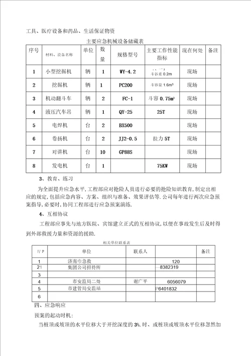 排水管道工程施工应急预案