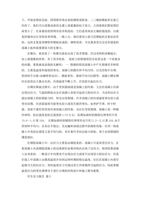 有关学生实习报告范文集合8篇.docx