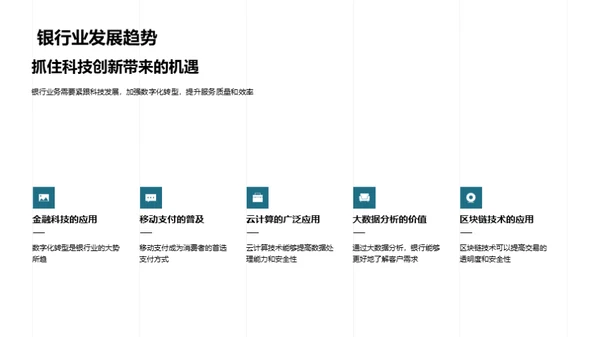 银行业的崭新征程