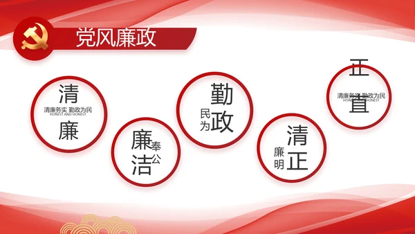 红色大气党建党支部年终工作总结PPT