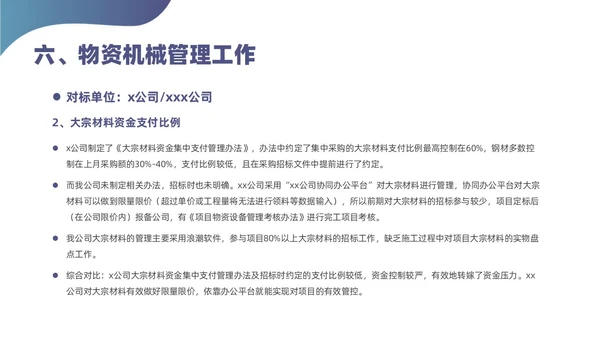 蓝色简约风对标分析培训课件