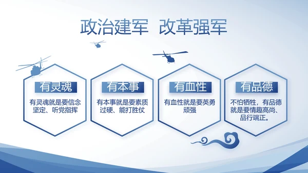 蓝色大气公安警察派出所动态PPT