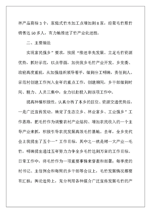 毛竹产业开发改造会上讲话