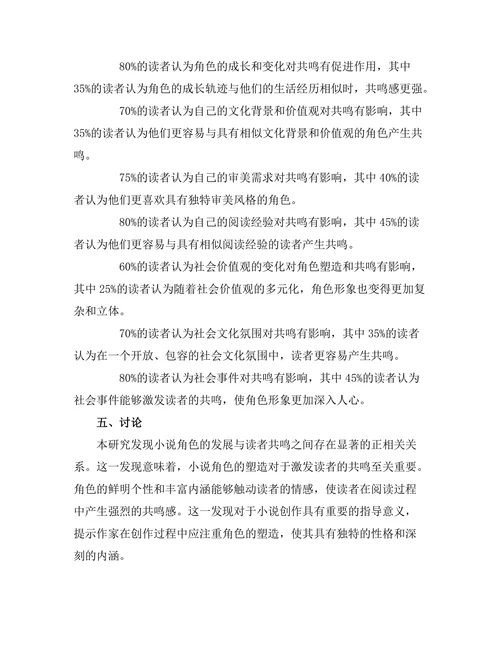 小说角色的发展与读者共鸣