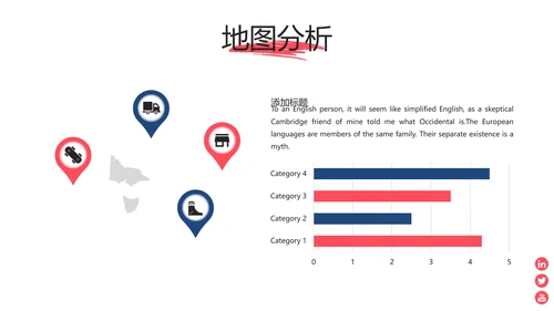 红色现代极限滑板运动宣传动态PPT模板