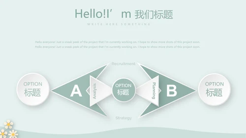 绿色简约风护士长述职报告动态PPT