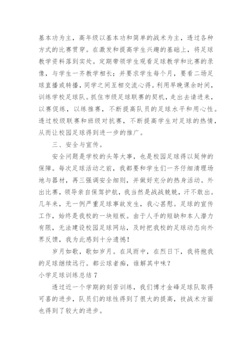 小学足球训练总结.docx