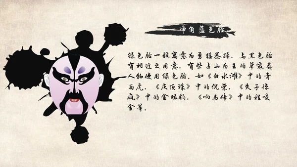 国粹京剧中国戏曲通用PPT模板