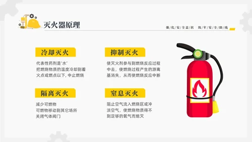 黄色插画风强化安全意识筑牢安全防线安全宣传培训课件PPT安全教育