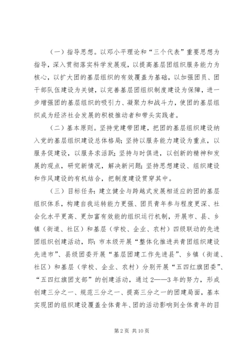 共青团基层建设指导意见.docx