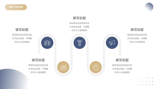 蓝金稳重简洁转正述职报告PPT模板