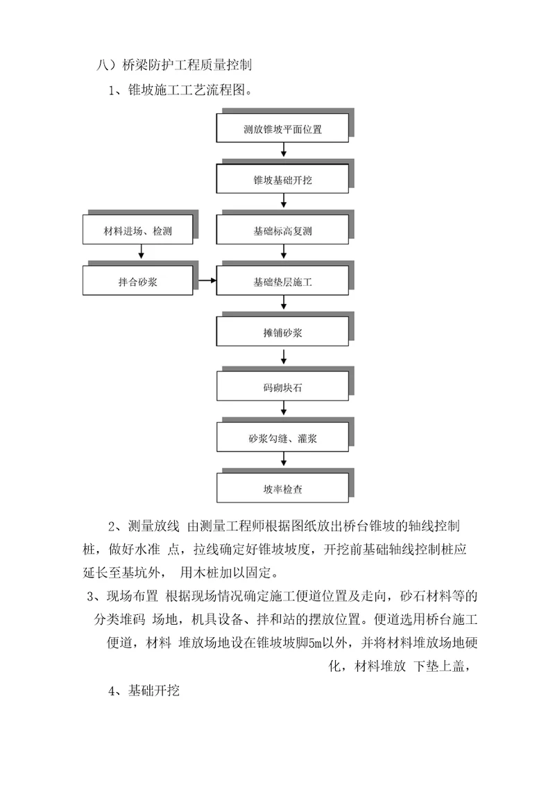 桥梁锥坡防护工程施工方案