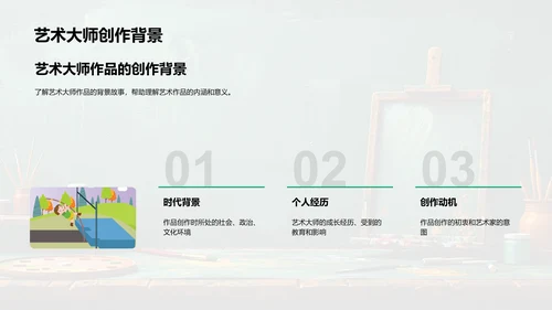 艺术大师作品解析PPT模板